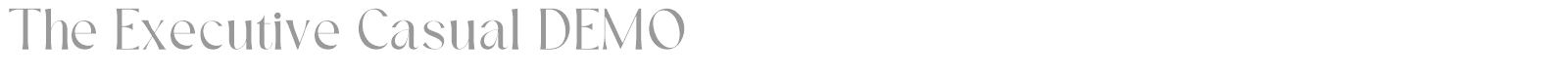 The Executive Casual font preview